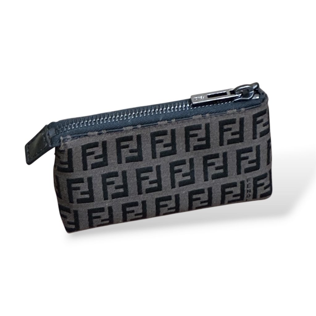 【Aランク】FENDI【ズッカ柄 コスメポーチ】