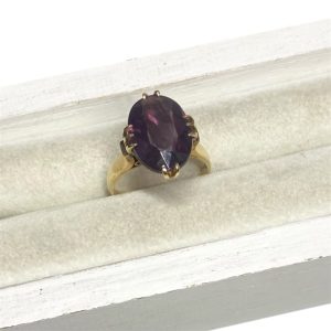 K18 18金 750 リング 石付き アメジスト アクセサリー 貴金属