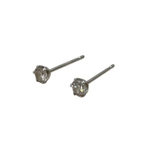 Pt900 プラチナ メレダイヤ ピアス