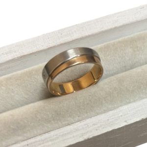 【貴金属】K18 18金 750 Pt900 コンビ 石なし リング アクセサリー ジュエリー