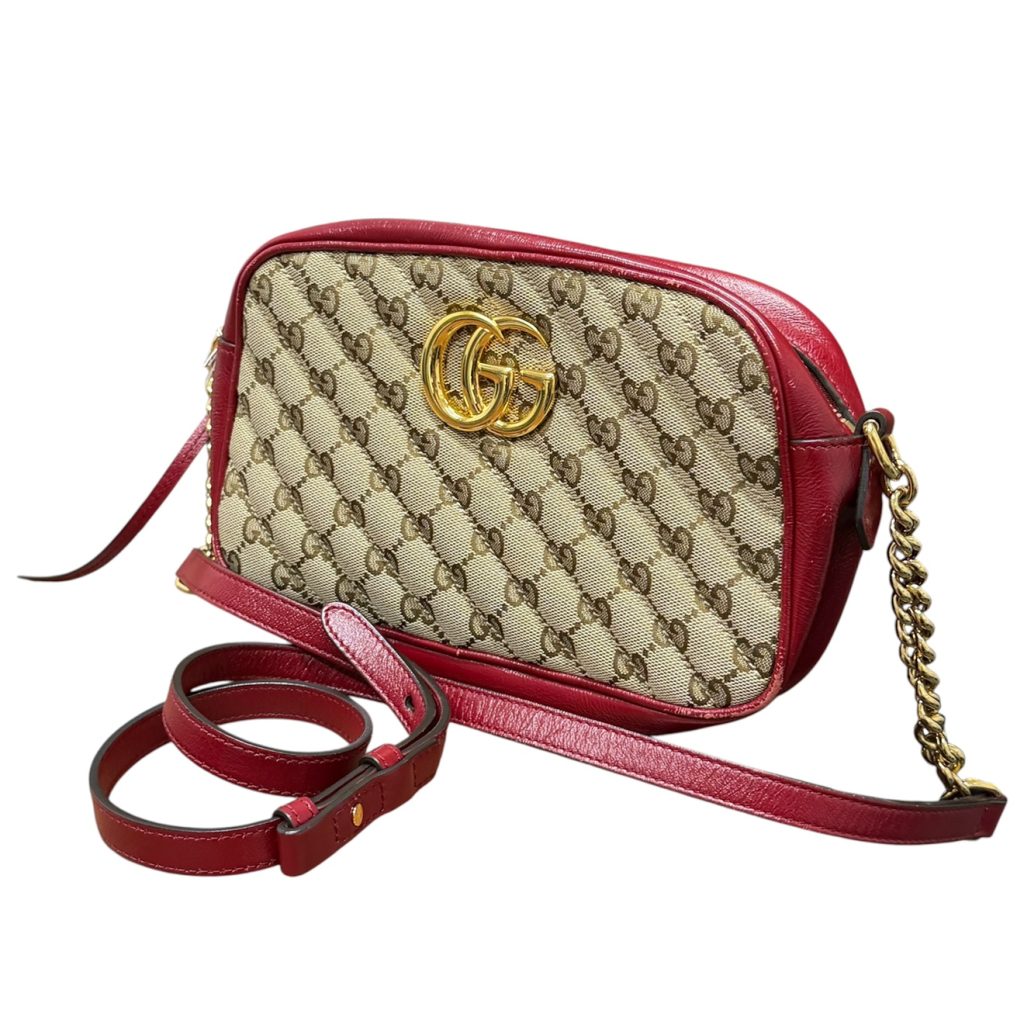 GUCCI GGマーモント GGキャンバススモールショルダーバッグ