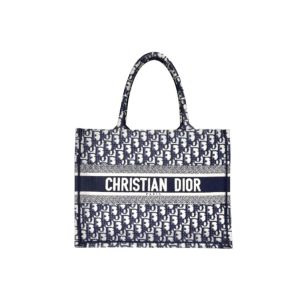 Dior ブックトート オブリークキャンバス ネイビー ディオール