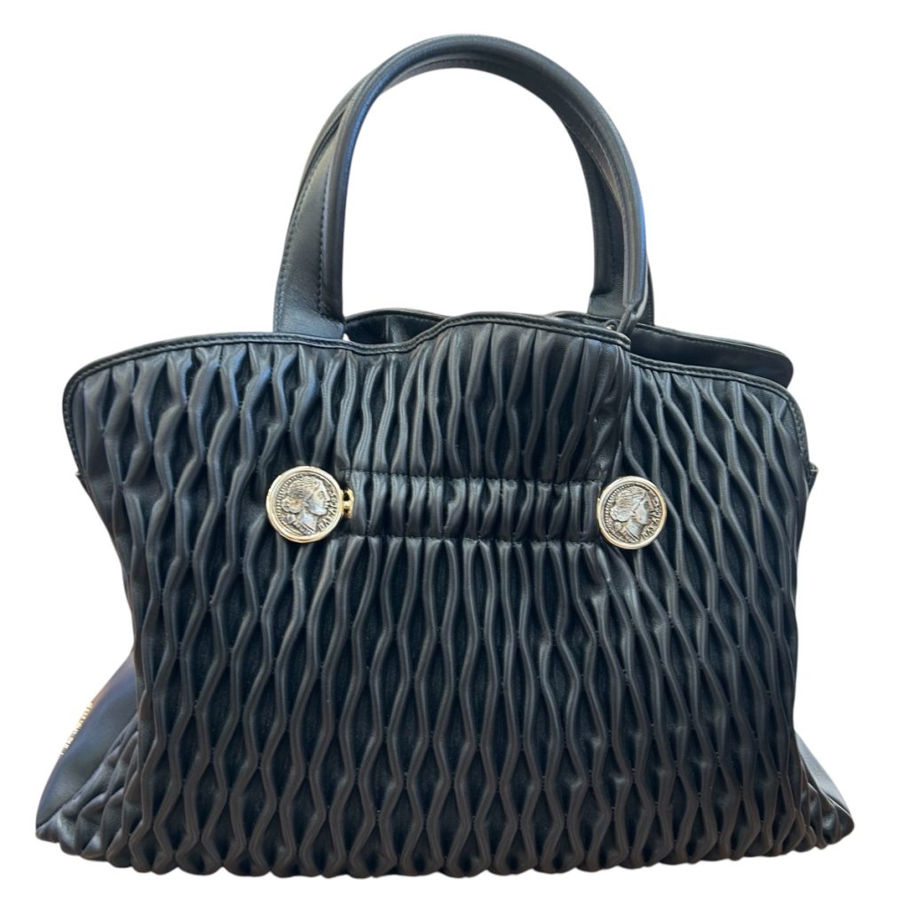 【ブランド高価買取】BVLGARI レザーハンドバッグ ブルガリ