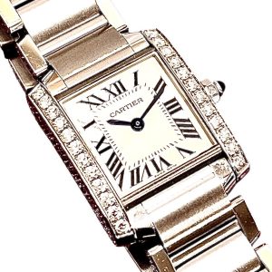 Cartier タンク フランセーズ ダイヤモンドウォッチ