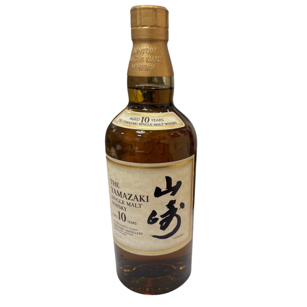 山崎10年 ホワイトラベル シングルモルトウイスキー 箱無し