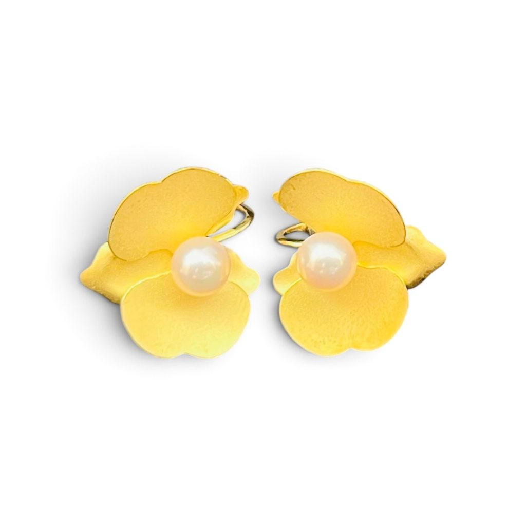 【高価買取】K18 18金 750 ピアス パール アクセサリー 貴金属