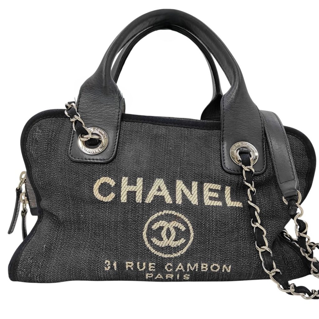 CHANEL シャネル ドーヴィル ボーリングバッグ