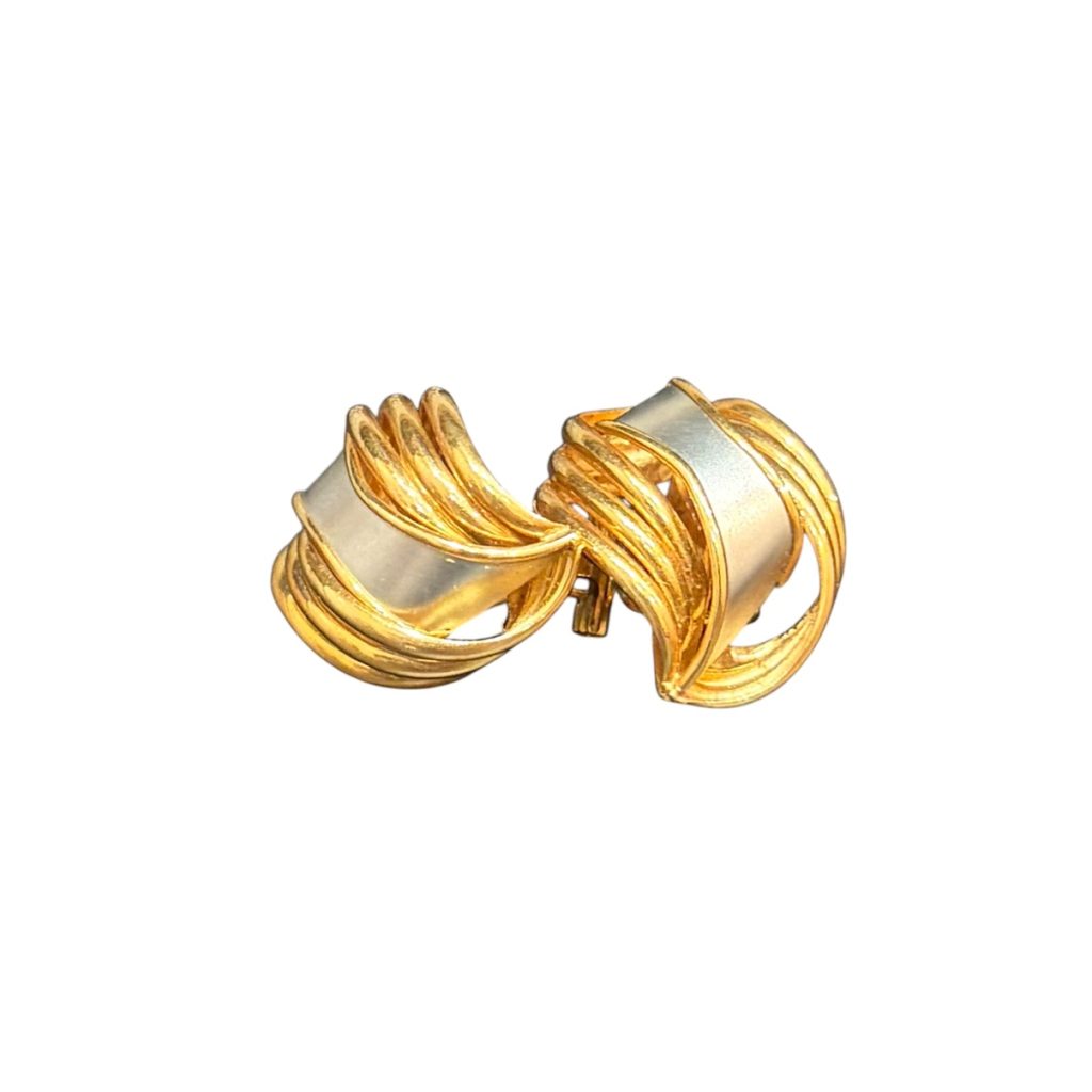 K18/Pt900 イヤリング 石なし 18金 プラチナ 金ベース アクセサリー