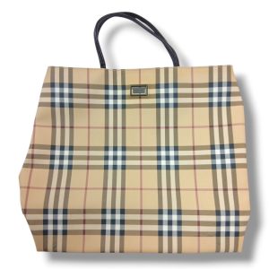 【ノバチェック ハンドバッグ】Burberry【Bランク】