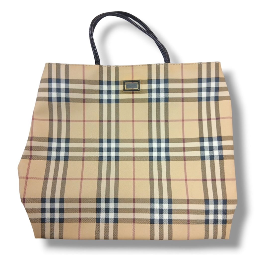 【ノバチェック ハンドバッグ】Burberry【Bランク】