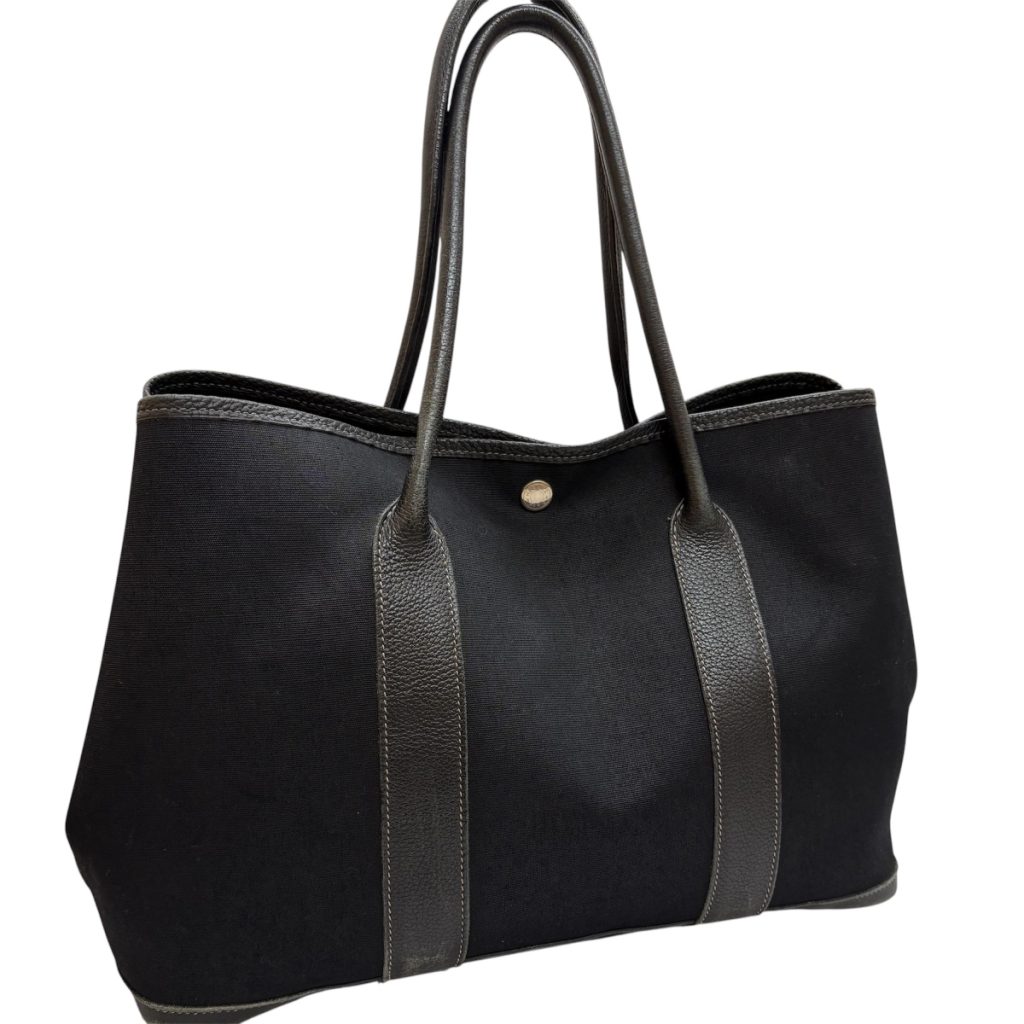 HERMES エルメス ガーデンパーティー PM　トワルオフィシエ×ブラック