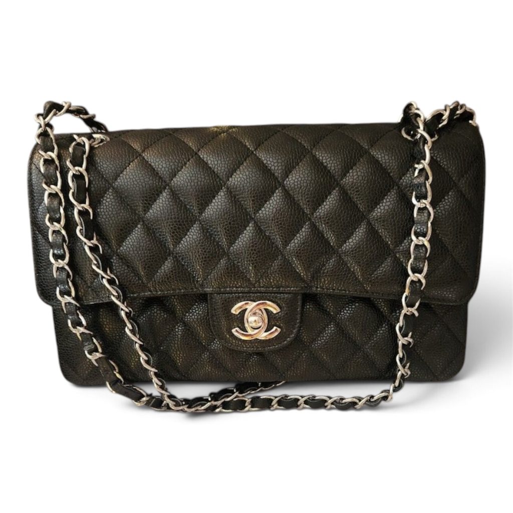 CHANEL(シャネル) マトラッセ キャビアスキン チェーン ショルダー バック