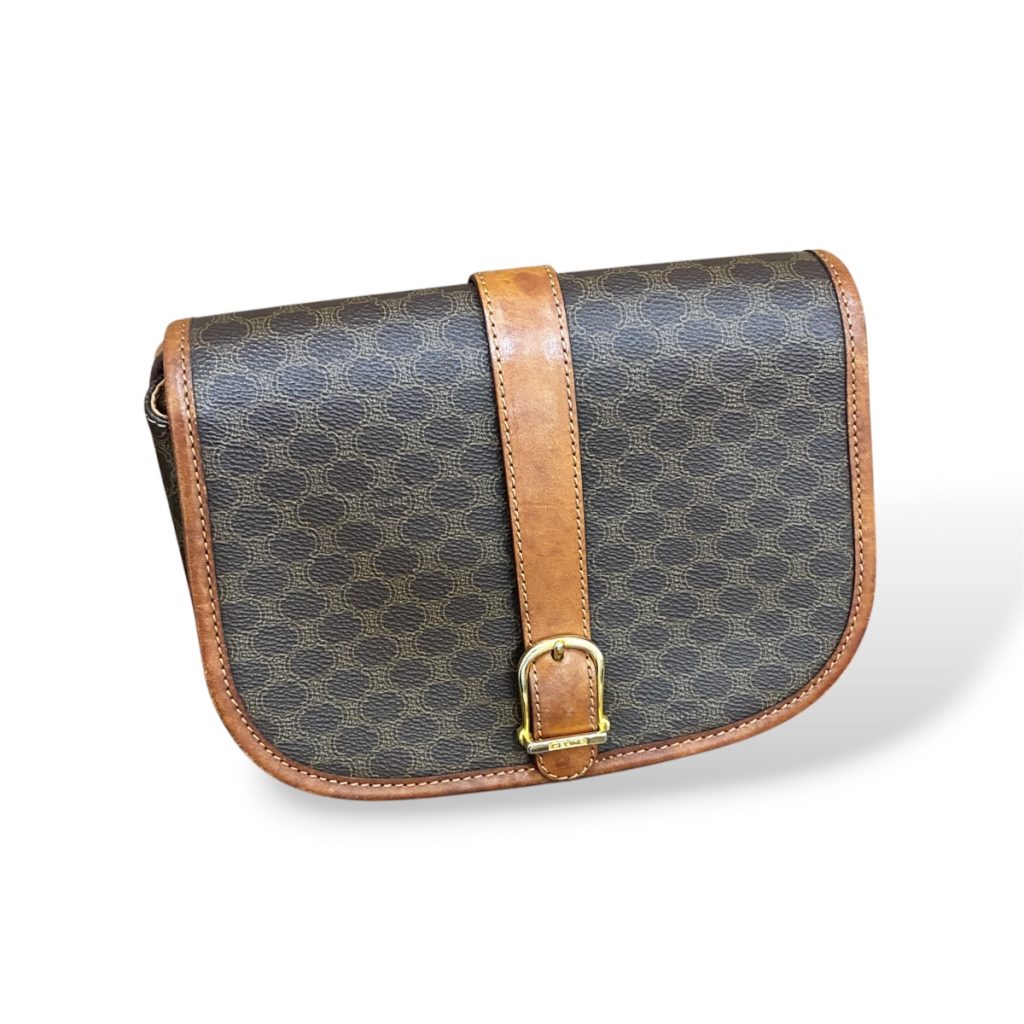 【Bランク】CELINE ヴィンテージ マカダム ショルダーバッグ