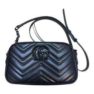 グッチ「GGマーモント スモール ショルダーバッグ オールブラック」をお買取りいたしました！