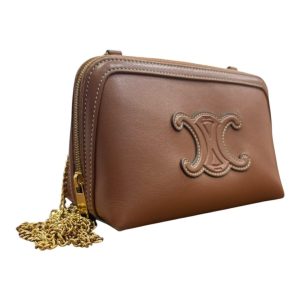 CELINE キュイル トリオンフ チェーンクラッチ