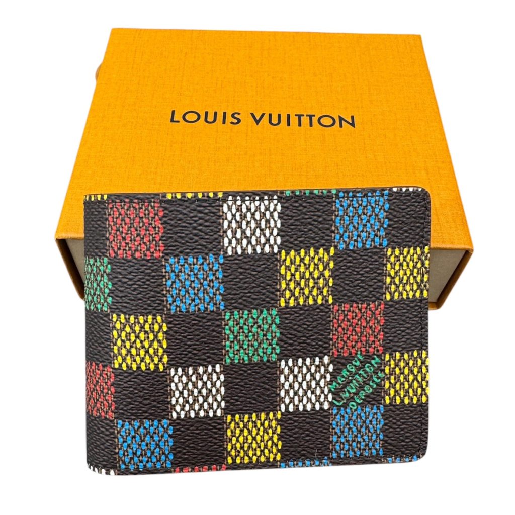 ルイヴィトン ポルトフォイユ・スレンダー LV バーズ・ダミエ