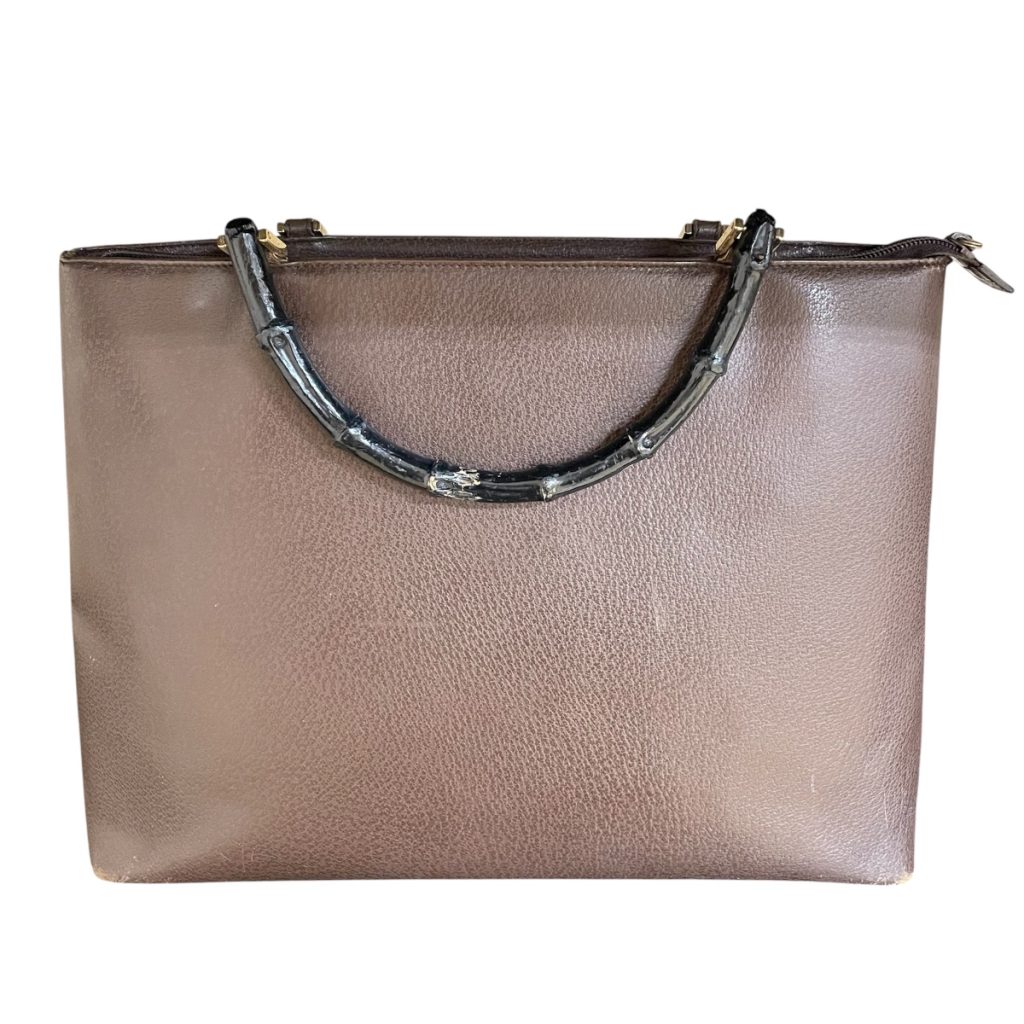 GUCCI グッチ バンブー レザー トートバッグ