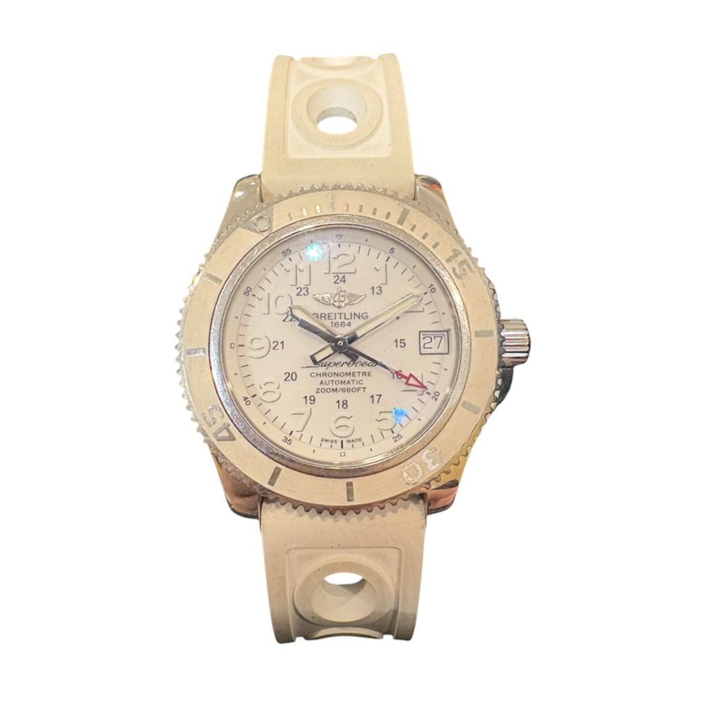【腕時計高価買取！】【動かなくても買取可能！】BREITLING（ブライトリング）スーパーオーシャン　デイト　レディースウォッチ