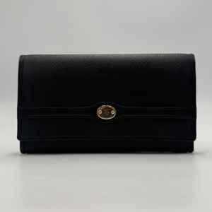 Christian Dior クリスチャンディオール がま口 二つ折り長財布 ブラック｜前橋市上小出町