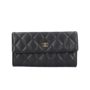 CHANEL（シャネル） マトラッセ キャビアスキン 長財布