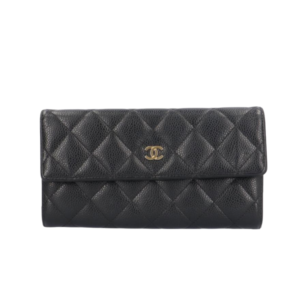 CHANEL（シャネル） マトラッセ キャビアスキン 長財布