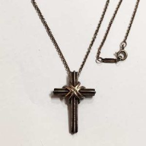 【TIFFANY&Co. ティファニー シグネチャー クロス ネックレス SV925×K18】高価買取 査定無料｜伊勢崎市西小保方町