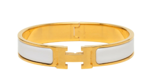 【HERMES】エルメス エナメルブレスレット クリックH