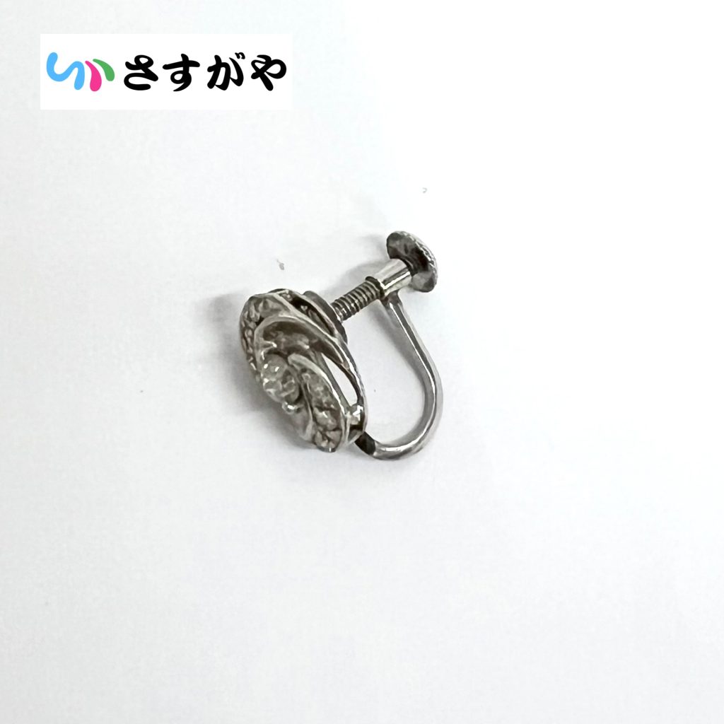 Pt850 プラチナ イヤリング 片方のみ アクセサリー
