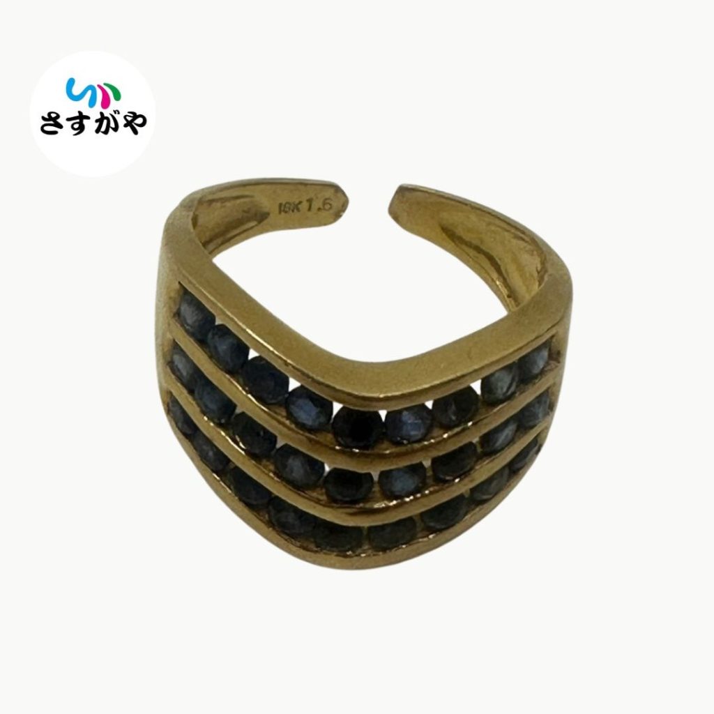 K18 サファイア リング