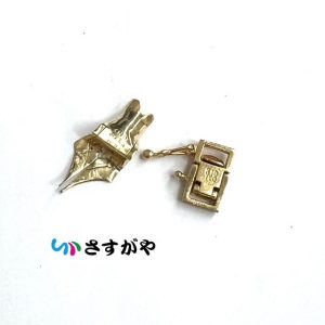 K18 金 ペン先 留め具 パーツ